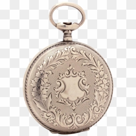 Antique Mathey Jacot Locle 875 Silver Swiss Pocket - Locket, HD Png Download - pocketwatch png