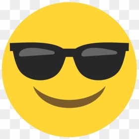 Sunglasses Emoji Png Background - Emoji Oculos De Sol, Transparent Png - sunglass emoji png