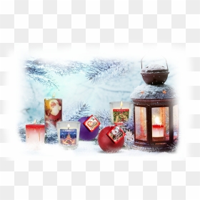 Tapeta Świąteczna Lampion, HD Png Download - christmas candles png