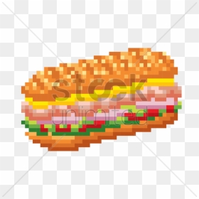 Thumb Image - Pixelated Sandwich, HD Png Download - pixel food png