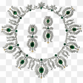Buccellati - Necklaces - Imperiale Set - Necklaces - Buccellati Emerald Necklace, HD Png Download - laurel leaf png