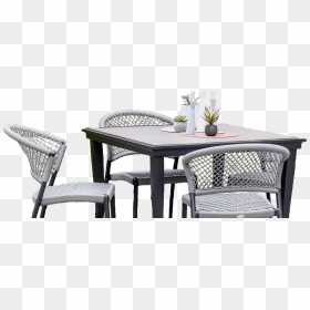 Commercial Patio Furniture - Wicker Furniture Table Chair, HD Png Download - patio furniture png