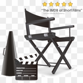 Directors Chair Silhouette Free, HD Png Download - imdb png