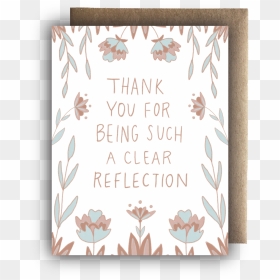Clear Reflection Display Photo, HD Png Download - thank you card png