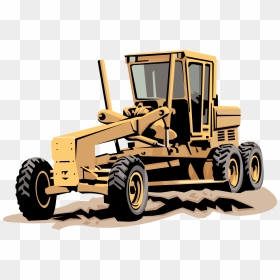 Road Work Machinery Clipart Clip Art Transparent Free - Heavy Equipment Clipart, HD Png Download - machinery png