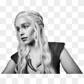 Daenerys Targaryen Transparent Images - Daenerys Targaryen Black And White, HD Png Download - targaryen png