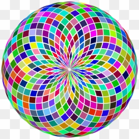 Circle,line,symmetry - Circle, HD Png Download - icosahedron png
