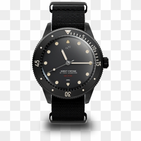 Black Vintage Diver Watch, HD Png Download - vintage effect png