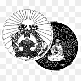 Tarot Drawing Moon - Illustration, HD Png Download - tarot png