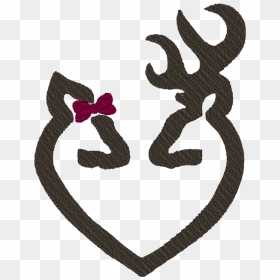 Library Of Buck And Doe Heart Clip Library Stock Png - Deer Head Family Silhouette, Transparent Png - doe png
