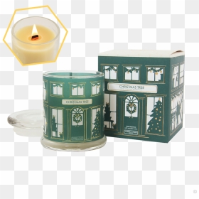 Christmas Tree Beeswax Jar Candle"  Title="christmas - Candle, HD Png Download - christmas candles png