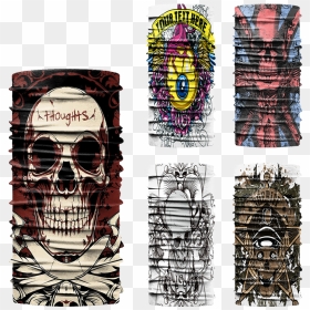 Skull, HD Png Download - skull bandana png