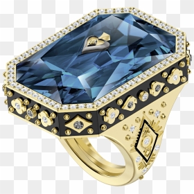 Tarot Magic Cocktail Ring, Blue, Gold-tone Plated - Swarovski Tarot Magic Ring, HD Png Download - tarot png