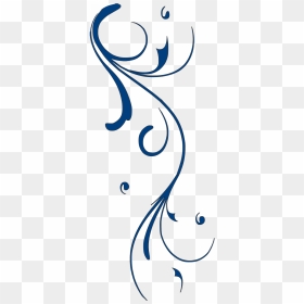 Blue Swirls Clipart, HD Png Download - blue ornament png