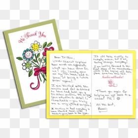 Thank You Card - Orchid, HD Png Download - thank you card png