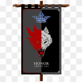 House Stark-targaryen Banner - House Stark Targaryen, HD Png Download - targaryen png