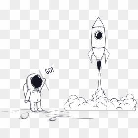Foguete E Astronauta, HD Png Download - plug emoji png