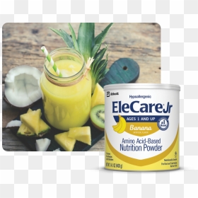 Recipe Card Tropical Island Ice - Elecare Jr Banana, HD Png Download - tropical island png