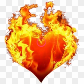 #flaming #heart #fiery - Flaming Heart Transparent, HD Png Download - flaming heart png