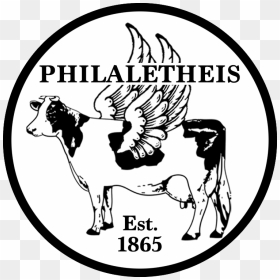 The Philaletheis Society - Clip Art Cow Black And White, HD Png Download - like us on facebook png black
