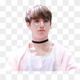 Jeonjungkook Jungkook Kookie Bts Kpop Freetoedit , - Jeon Jungkook Round Glasses, HD Png Download - jeon jungkook png