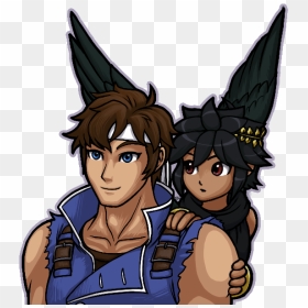 Transparent Bust Of Richter Belmont & Dark Pit - Cartoon, HD Png Download - simon belmont png