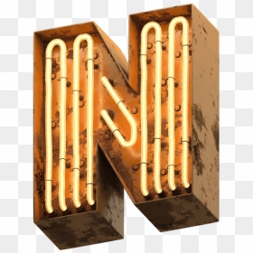 N Neon Light Png Transparent, Png Download - neon letters png