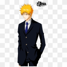 Ichigo Kurosaki High School, HD Png Download - bleach ichigo png