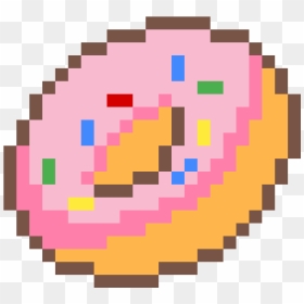 Donut Pixel Art, HD Png Download - pixel food png