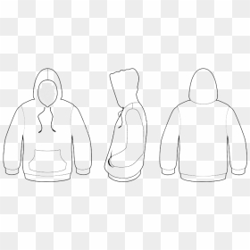 Hooded Drawing Design - Hoodie Design Template, HD Png Download - hooded man png