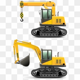 Heavy Equipment Architectural Engineering Vehicle Excavator - Construction Machines, HD Png Download - machinery png