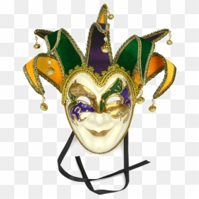 Carnival Mask Png Background Image - Jester Mardi Gras Mask, Transparent Png - carnival mask png