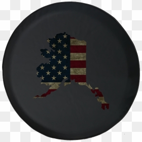 Distressed American Flag Spare Tire Cover Jeep Rv 30 - Flag Of The United States, HD Png Download - distressed american flag png