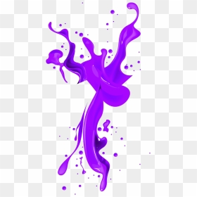 Transparent Purple Paint Splash Clipart - Nail Polish Splash Png, Png Download - nail polish spill png
