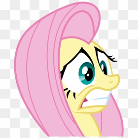 Eagle1division, Fluttershy, Gritted Teeth, Pony, Safe, - Mlp Fluttershy Panic, HD Png Download - panic png