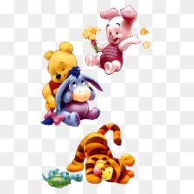 Pooh And Friends Clipart Banner Royalty Free Library - Baby Winnie The Pooh Clipart, HD Png Download - friends clipart png
