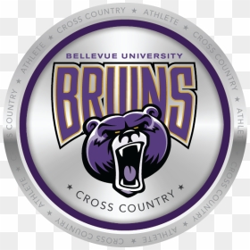 Cross Country Athletic Badge - Bellevue University, HD Png Download - cross country png