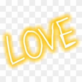 Neon Text Png Love, Transparent Png - neon letters png