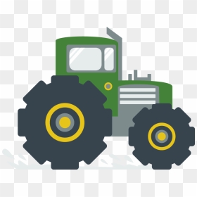 John Deere Clipart Banner - Tractor Transparent Art, HD Png Download - vhv