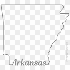 Free Arkansas Outline With State Name On Border, Cricut - Transparent Outline Of Arkansas, HD Png Download - arkansas outline png