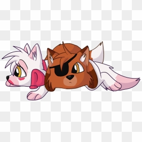 Fox Pile By Shadow-dancer6 - Foxy X Mangle Cute, HD Png Download - mangle png