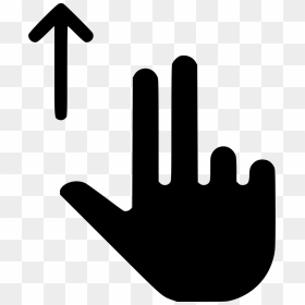 Scroll Up - Finger Scroll Sign Png, Transparent Png - scroll icon png