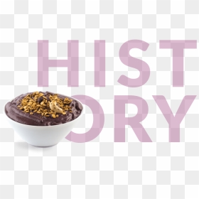 Acai Smoothie Bowl With History In Background - Açaí Na Tigela, HD Png Download - acai bowl png