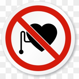 No Pacemakers Wearer Symbol Circle Iso Prohibition - Caution Magnetic Field Sign, HD Png Download - iso png