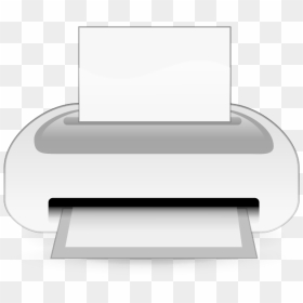 Inkjet Printer Vector Drawing - Clip Art Print, HD Png Download - printer icons png