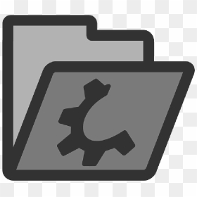 Computer, Flat, Icon, Folder, Open, Directory, Grey - Folder Open Closed Icon Png, Transparent Png - black folder png