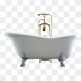 Mariah Acrylic Bathtub Chairish - Bathtub, HD Png Download - bath tub png
