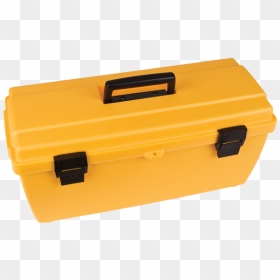 Yellow Tool Box - Yellow Plastic Tool Box, HD Png Download - tool box png