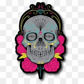 Illustration, HD Png Download - dia de los muertos skull png