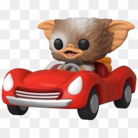 Gizmo In Red Car - Red Car, HD Png Download - gremlins png